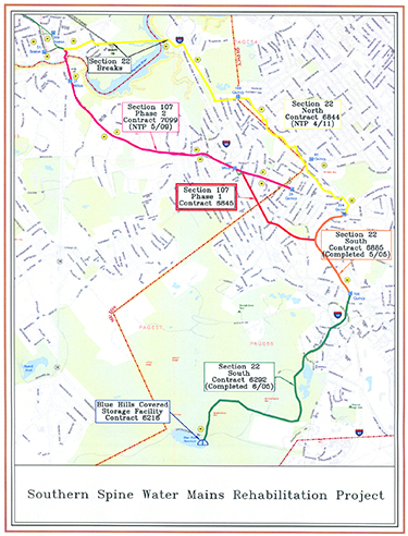 southern spine map