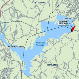 Project Map Wachusett Dam Restoration