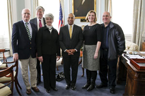 Ms. Wolowicz' parents, MWRA Executive Director Fred Laskey and Ms. Wolowicz' husband attended the ceremony