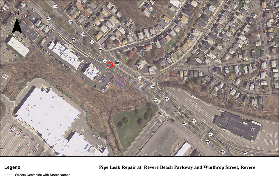 Location of leak repair Revere