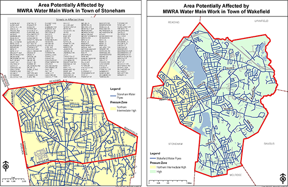 Location of leak repair Revere