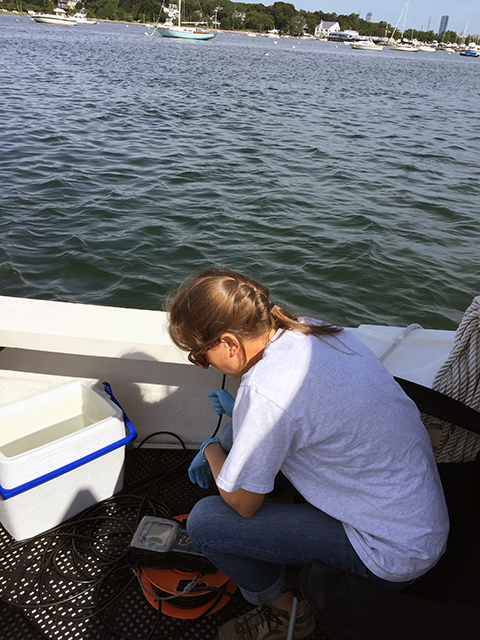 River sampling is performed by boat, van, and occasional wading. 