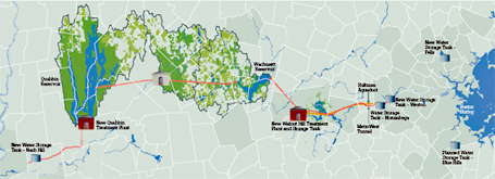 Map of the Integrated Water Supply Improvement Program