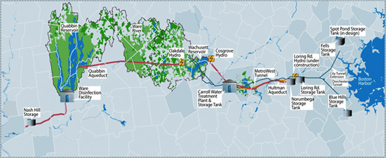 mwra water map