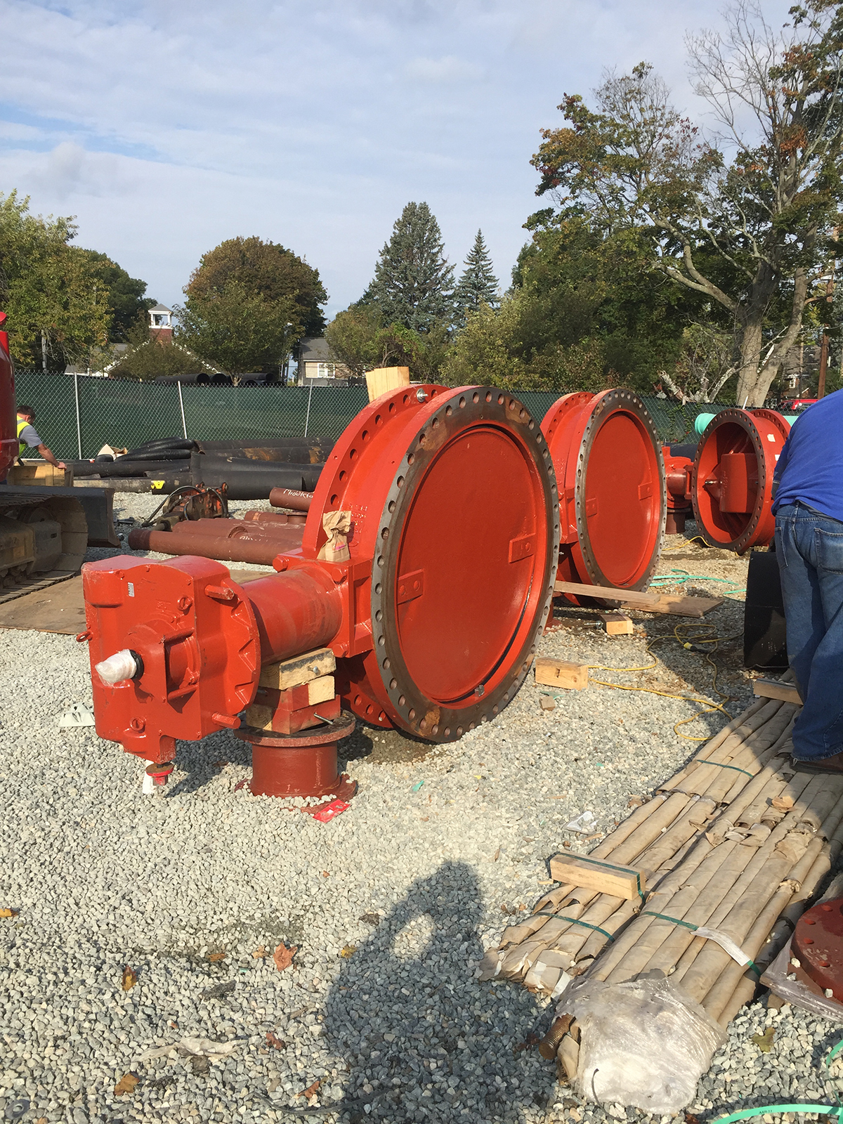 MWRA -- New 54 inch butterfly valves, Arlington, MA